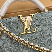 LV Capucines Mini Denim Rendez-Vous Blue M28305 - 21x13.6x8cm - 5