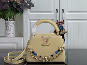 LV Capucines Mini Taurillon Leather Banana Yellow M28716 - 21x13.6x8cm - 1