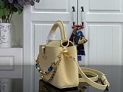 LV Capucines Mini Taurillon Leather Banana Yellow M28716 - 21x13.6x8cm - 6