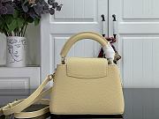 LV Capucines Mini Taurillon Leather Banana Yellow M28716 - 21x13.6x8cm - 5