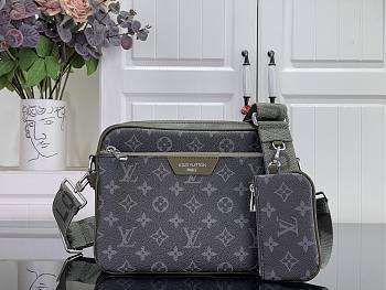 LV Trio Messenger Monogram Eclipse Canvas  Khaki Green M28628 - 25x18.5x7cm