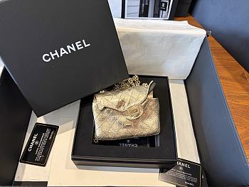 Chanel Small 2.55 Minaudiere Gold-Tone Metal Gold AS6276 - 12.5x11x5cm