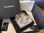 Chanel Small 2.55 Minaudiere Silver-Tone Metal Silver AS6276 - 12.5x11x5cm - 5