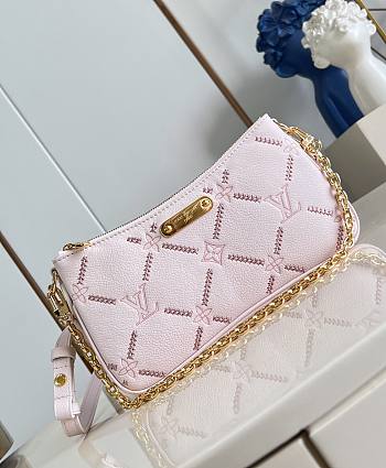 LV Pochette Liv Monogram Empreinte Light Bliss Couture M29495 - 24.5x13.5x6.5cm