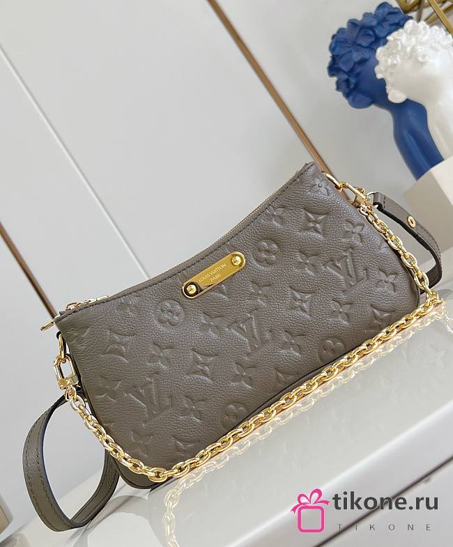 LV Pochette Liv Monogram Empreinte Leather Smoke M25816 - 24.5x13.5x6.5cm - 1
