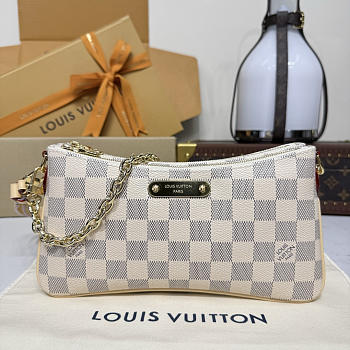 LV Pochette Liv Damier Azur Canvas N00228 - 24.5x13.5x6.5cm