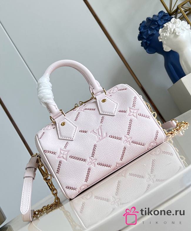 LV Speedy Bandouliere 20 Monogram Empreinte Light Bliss Couture M28529 - 20.5x13.5x12cm - 1