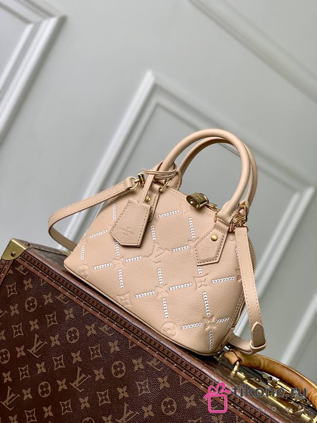 LV Alma BB Monogram Empreinte Hazelnut Couture M28458 - 23.5x17.5x11.5cm - 1