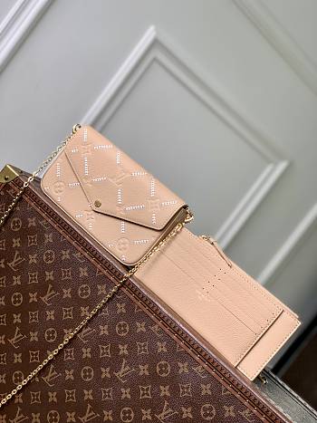 LV Pochette Félicie Monogram Empreinte Hazelnut Couture M29482 - 21x12x3cm