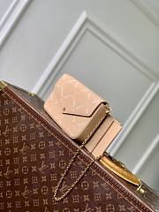 LV Pochette Félicie Monogram Empreinte Hazelnut Couture M29482 - 21x12x3cm - 6