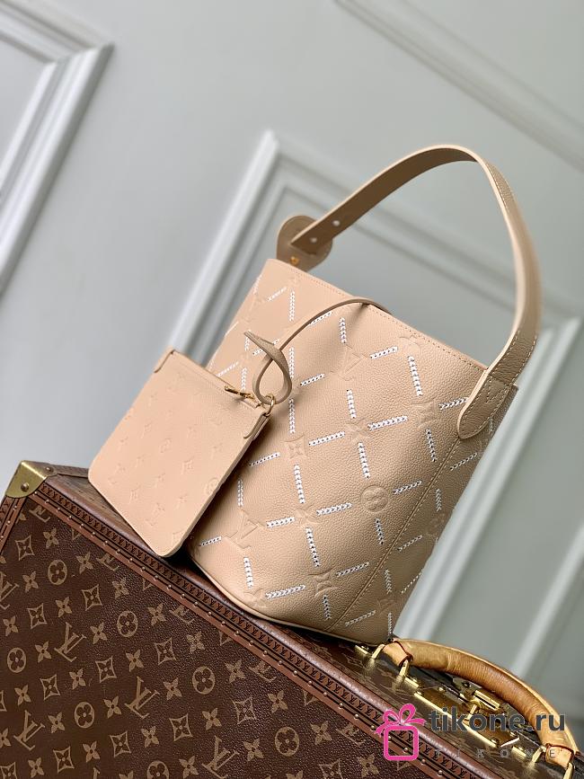 LV All In MM Monogram Empreinte Hazelnut Couture M28524 - 21x24x16cm - 1