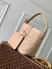 LV All In MM Monogram Empreinte Hazelnut Couture M28524 - 21x24x16cm - 5