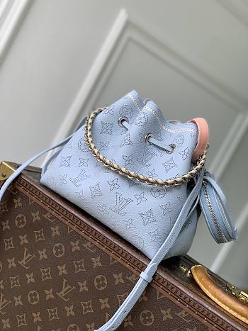LV Bella Mahina Leather Bleu Olympe M28885 - 19x22x14cm