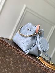 LV Bella Mahina Leather Bleu Olympe M28885 - 19x22x14cm - 4