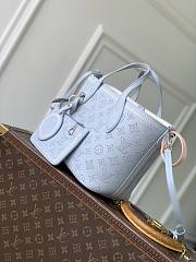 LV Blossom PM Mahina Leather Bleu Olympe M29375 - 20x20x12.5cm - 5