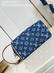 LV Locker Dopp Kit Monogram Flowers Denim Blue M28363 - 23x13x12cm - 5