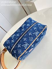 LV Locker Dopp Kit Monogram Flowers Denim Blue M28363 - 23x13x12cm - 4
