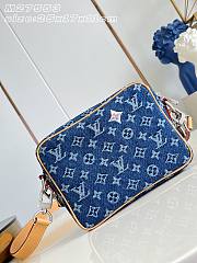 LV Nil Monogram Flowers Denim Blue M27553 - 25x17.5x11cm - 5