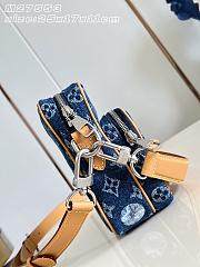 LV Nil Monogram Flowers Denim Blue M27553 - 25x17.5x11cm - 3
