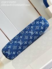 LV Pochette Voyage Souple Monogram Flowers Denim Blue M27559 - 33.5x26x5.5cm - 4