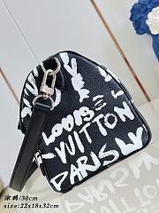 LV Speedy P9 Bandoulière 30 Scribble Black/White M26175 - 32x22.5x18cm - 6