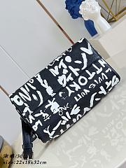 LV Speedy P9 Bandoulière 30 Scribble Black/White M26175 - 32x22.5x18cm - 5