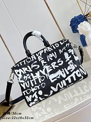 LV Speedy P9 Bandoulière 30 Scribble Black/White M26175 - 32x22.5x18cm - 2