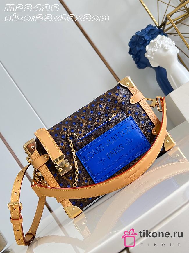 LV Side Trunk MM Monogram Perfo Neon Wave M28490 - 23.5x16x8.5cm - 1