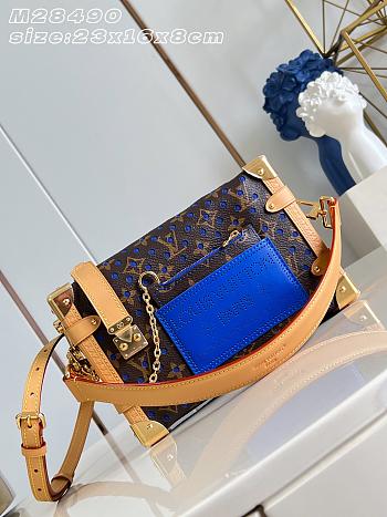 LV Side Trunk MM Monogram Perfo Neon Wave M28490 - 23.5x16x8.5cm