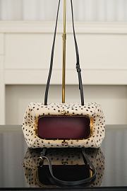 Chanel Clutch with Chain Lambskin Light Beige & Black AP5251 - 27x7.5x12cm - 3