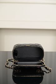 Chanel Long Vanity with Chain Lambskin Tortoise-Shell Effect Plexi & Gold-Tone Metal Black AP5061 - 17x9.5x8cm - 5
