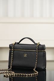 Chanel Large Vanity with Chain Grained Calfskin & Gold-Tone Metal Black AP5347 - 23x15x5cm - 5