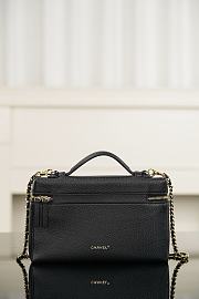 Chanel Large Vanity with Chain Grained Calfskin & Gold-Tone Metal Black AP5347 - 23x15x5cm - 3
