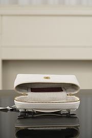 Chanel Large Vanity with Chain Grained Calfskin & Gold-Tone Metal White AP5347 - 23x15x5cm - 4