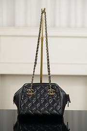 Chanel Small Bowling Bag Lambskin Black AS6472 - 25x16x15cm - 4