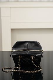 Chanel Small Bowling Bag Lambskin Black AS6472 - 25x16x15cm - 2