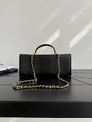 Chanel Clutch With Chain Lizard Embossed Calfskin & Gold-Tone Metal Black AP5280 - 25x9.5x5cm - 4