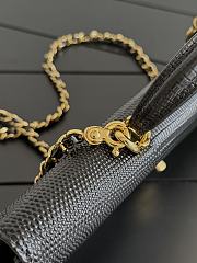 Chanel Clutch With Chain Lizard Embossed Calfskin & Gold-Tone Metal Black AP5280 - 25x9.5x5cm - 5