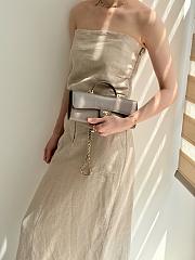 Chanel Clutch With Chain Lizard Embossed Calfskin & Gold-Tone Metal Dark Khaki AP5280 - 25x9.5x5cm - 5