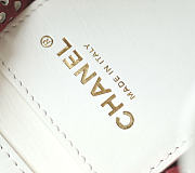 Chanel 25 Mini Handbag Perforated Calfskin & Gold-Tone Metal White AS5631 - 22x20x12.5cm - 6