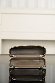 Chanel Vanity With Chain Lizard Embossed Calfskin & Gold-Tone Metal Dark Khaki - 19.5x17x5cm - 2