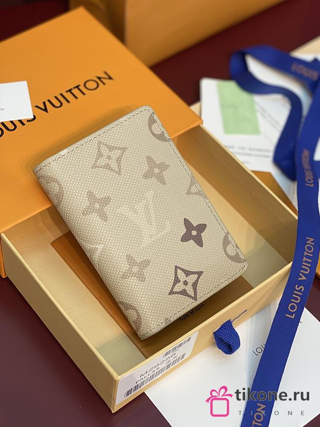 LV Pocket Organizer Monogram Surplus Canvas Sand Beige M29256 - 7.5x11x1cm - 1
