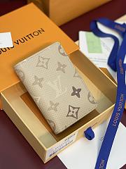 LV Pocket Organizer Monogram Surplus Canvas Sand Beige M29256 - 7.5x11x1cm - 6