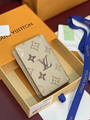 LV Pocket Organizer Monogram Surplus Canvas Sand Beige M29256 - 7.5x11x1cm - 5