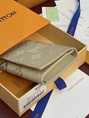 LV Enveloppe Carte de Visite Monogram Surplus Canvas Sand Beige M27053 - 10.5x8x1cm - 5