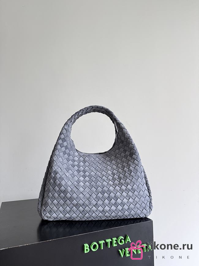 Bottega Veneta Large Campana Suede Cloudy Indigo - 39x24x18.5cm - 1