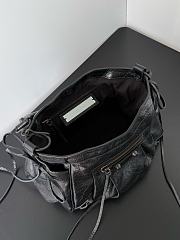 Balenciaga Le City Bucket Bag Small Arena Lambskin in Black - 27x20x15cm - 3