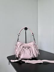 Balenciaga Le City Bucket Bag Small Arena Lambskin in Petal Pink - 27x20x15cm - 1