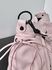 Balenciaga Le City Bucket Bag Small Arena Lambskin in Petal Pink - 27x20x15cm - 2