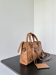 Balenciaga Le City Bag Small in Camel Arena Lambskin - 30x19x9.6cm - 6